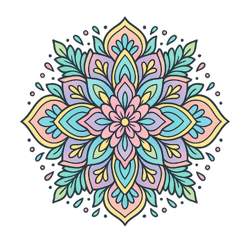 Mandala de fleurs