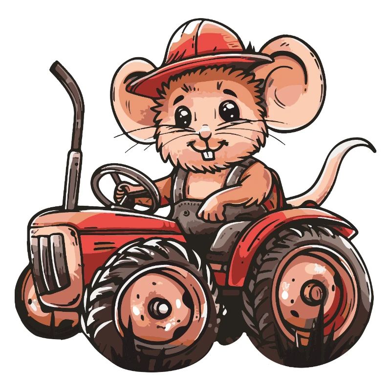 Mouse Tractor Farmer