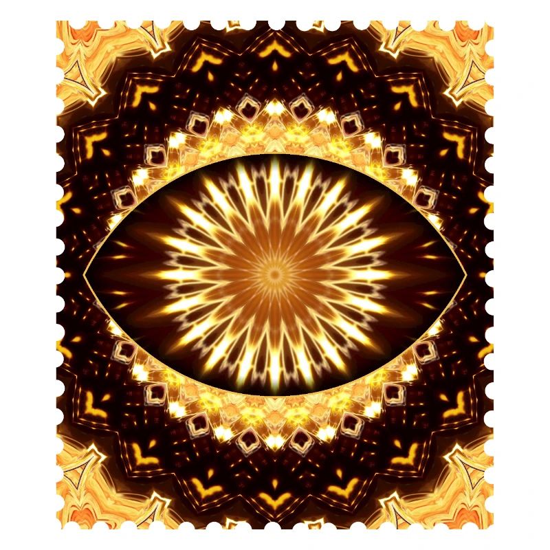 Kaleidoscope Fire Eye Pattern