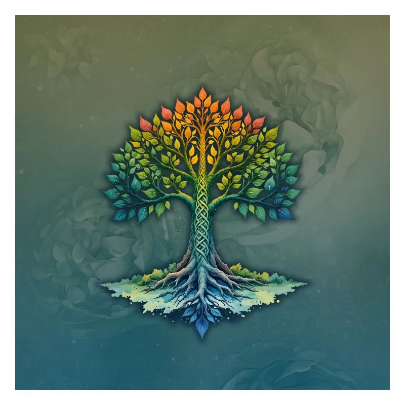 Braided Rainbow Tree