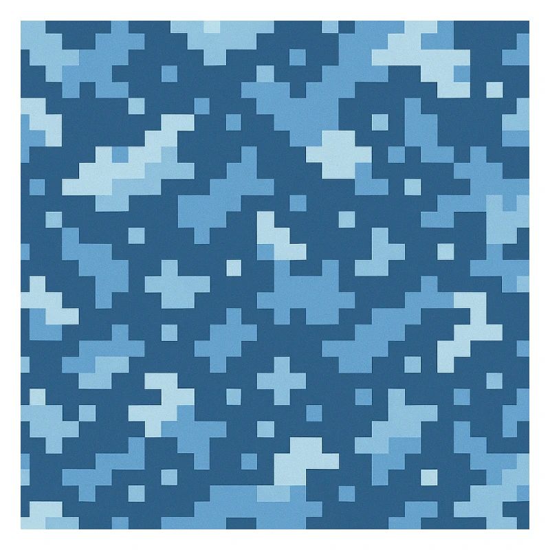 Motif de pixels bleus