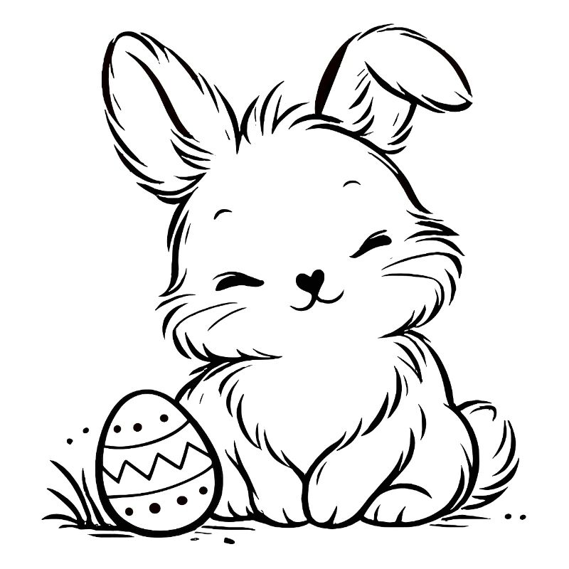 Easter bunny with Easter egg