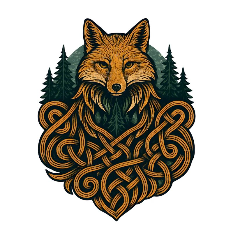 Fox in Knotted Artificial Forest