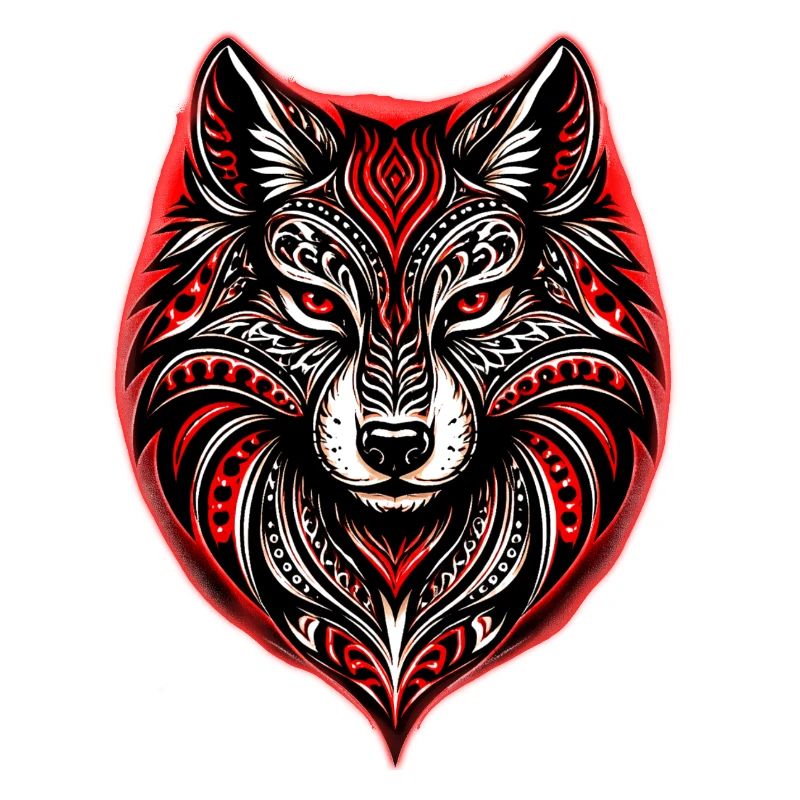 Rot-Schwarzer Stammeswolf