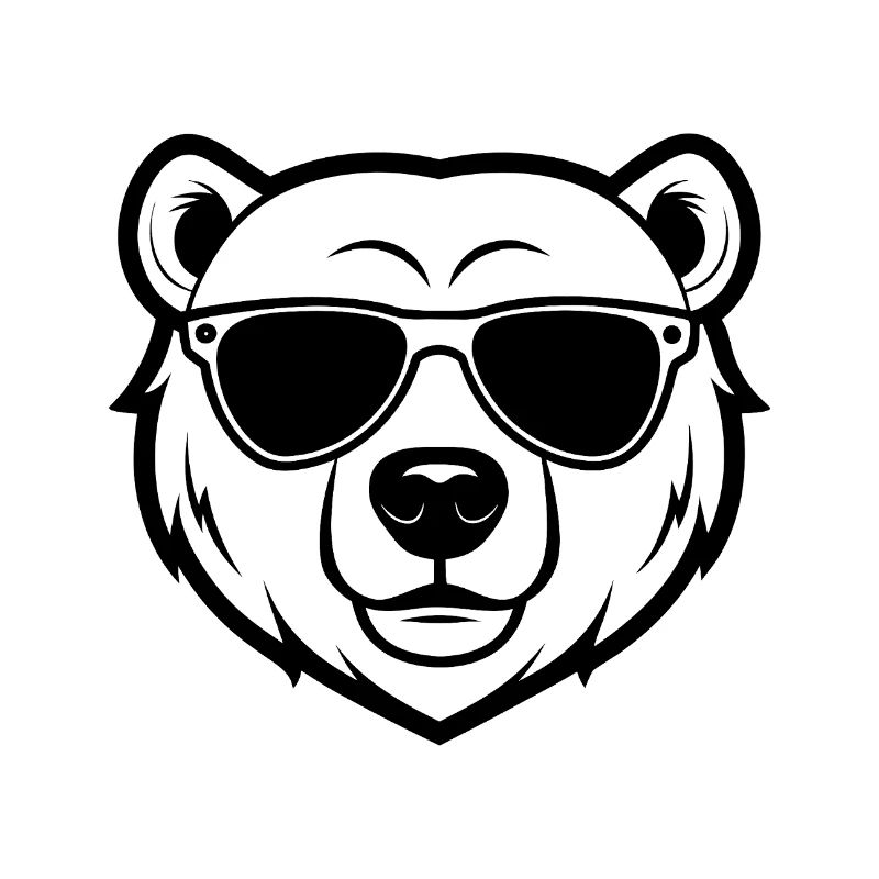 Polar bear face