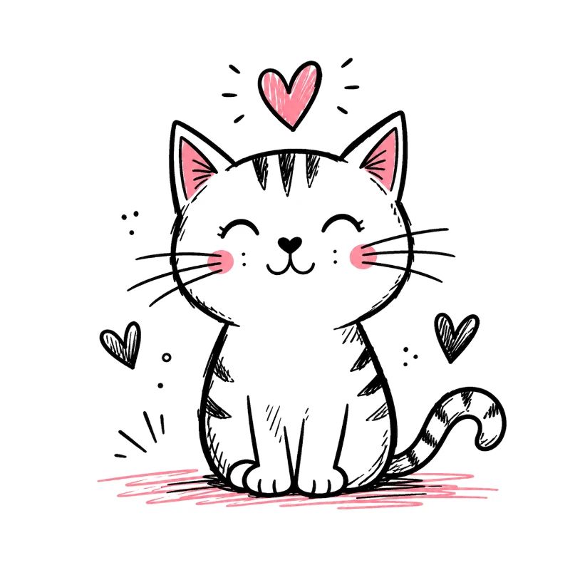 Cute Doodle Cat