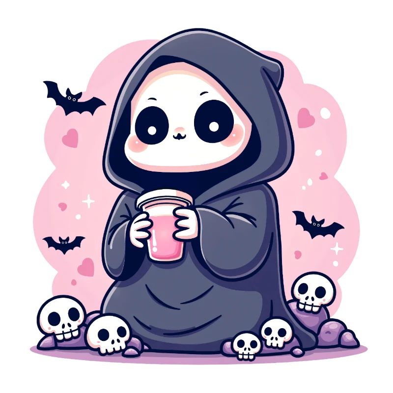 Petit démon flippant et mignon | Pastel Goth Ligne Audacieuse A