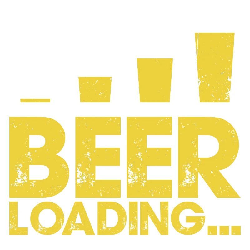 Beer Loading Distressed Typography