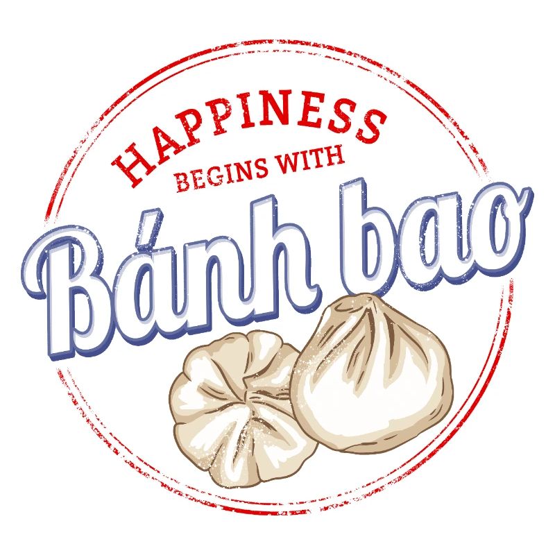 Bánh Bao Dumpling oder Baozi Vintage Teigtasche