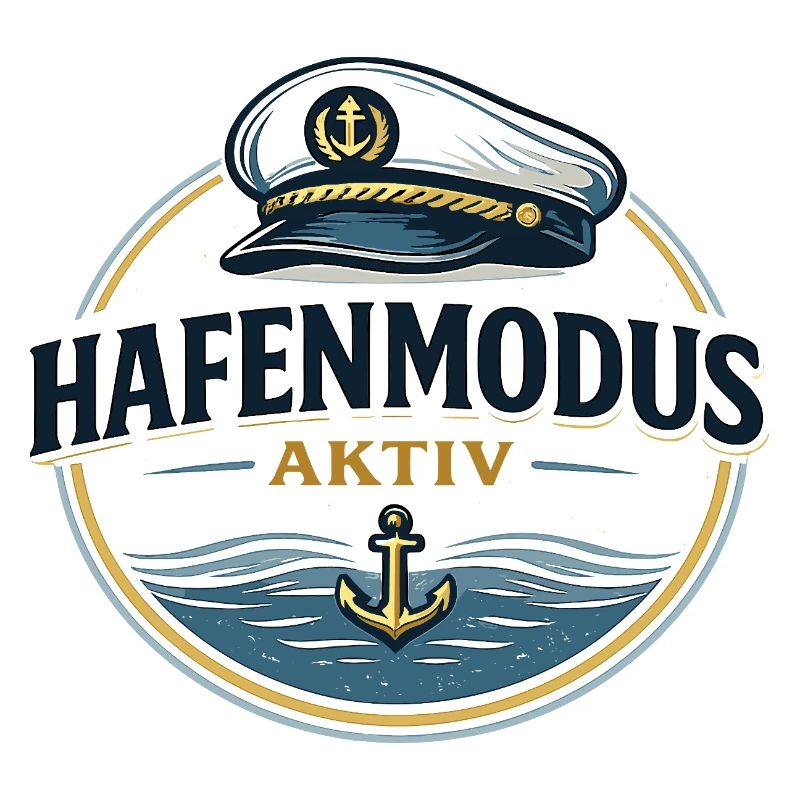 Hafenmodus aktiv maritimer Anker Spruch
