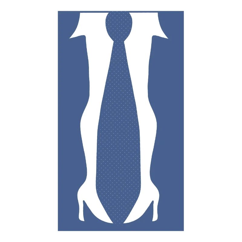 Beine mit hohen Absätzen oder einer Krawatte in dieser lustigen Optik