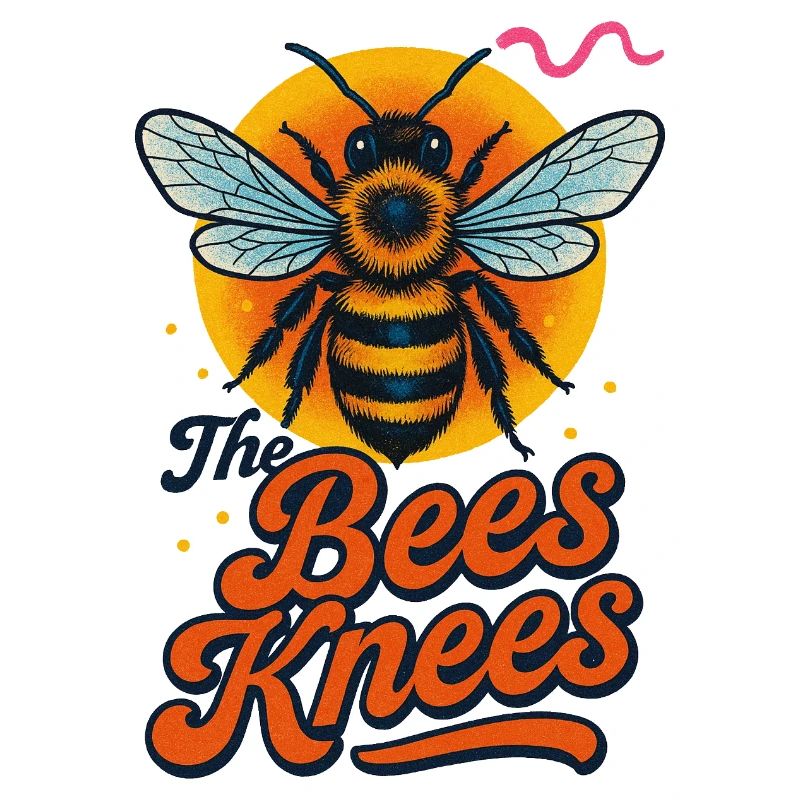 Conception typographique rétro Bee and Knees