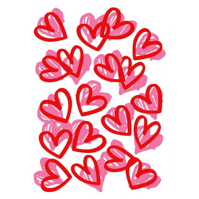 Heartfelt Doodle Hearts Pattern