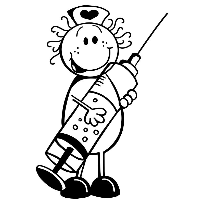 Krankenschwester Strichmännchen - Geschenk