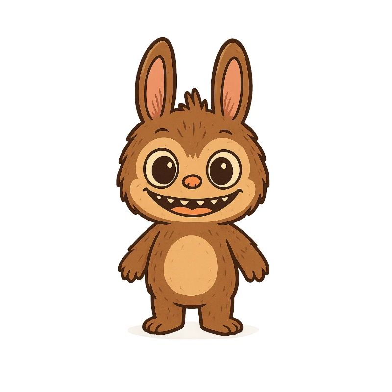 Cute Teddy Bear Rabbit Versatile Pattern