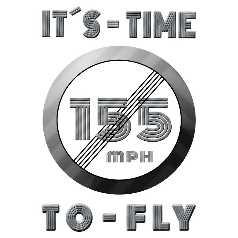 Temps de course 155 mph Design rétro