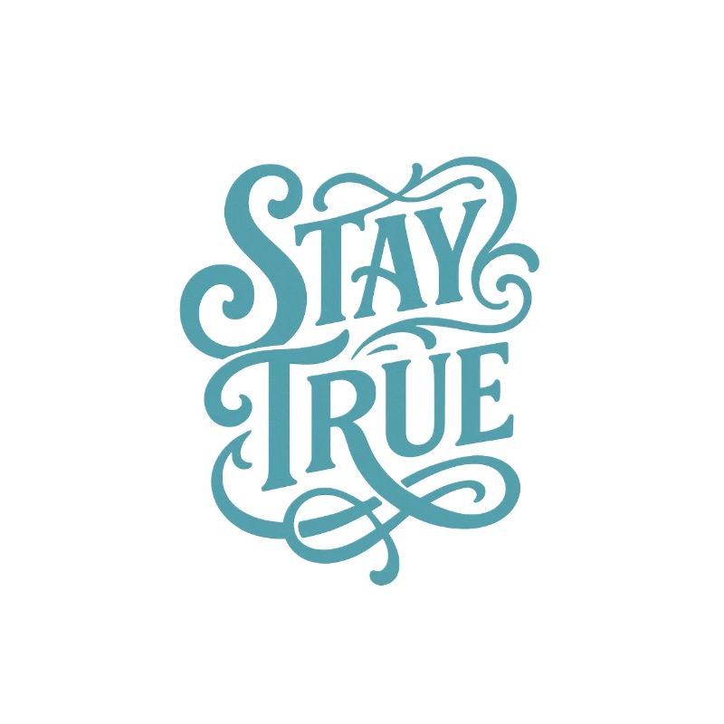 Stad True Typografie Schwung