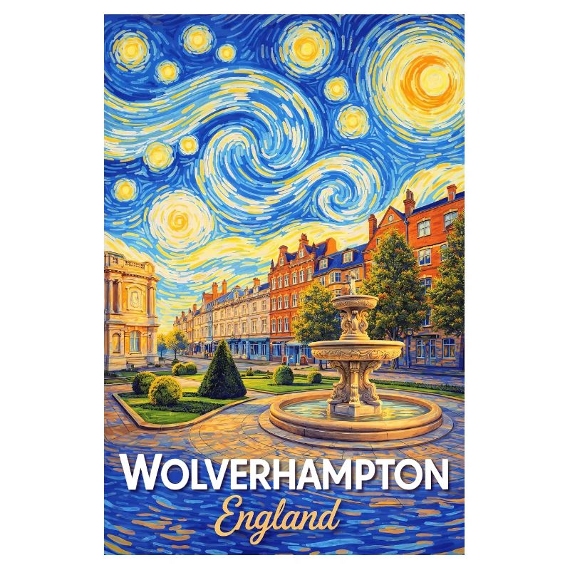 Wolverhampton, Angleterre, Nuit étoilée