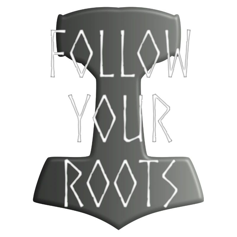 Mjölnir Donar Hammer Thor - Suivez votre gris Roots