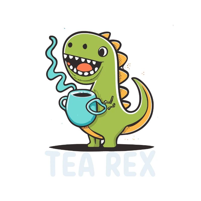 Funny 'Tea Rex' for tea lover