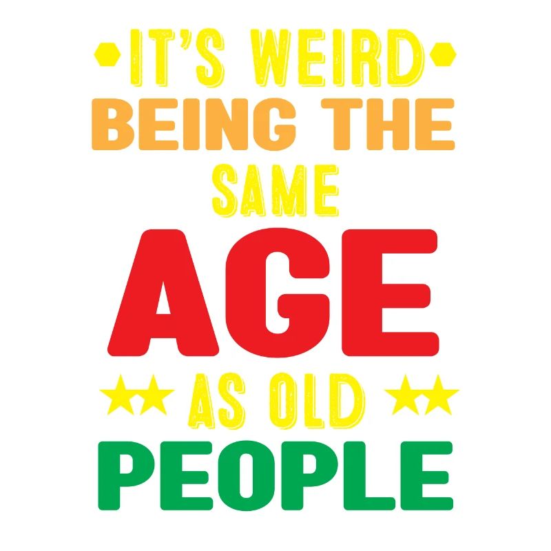 Humorous Age Comparison Graphic T-Shirt