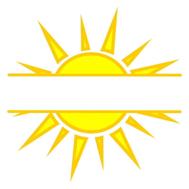 Sunshine text banner