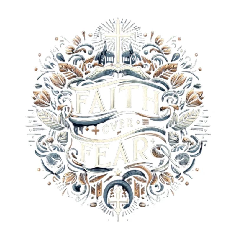 Glaube Über Angst Emblem