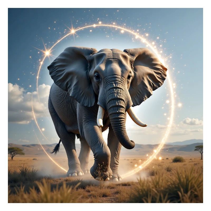 Krafttier Magischer Elefant