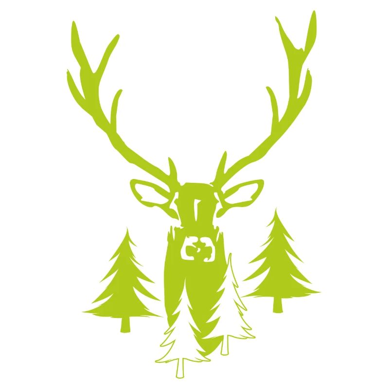 Edler Hirsch Wald - Hirsch mit Geweih