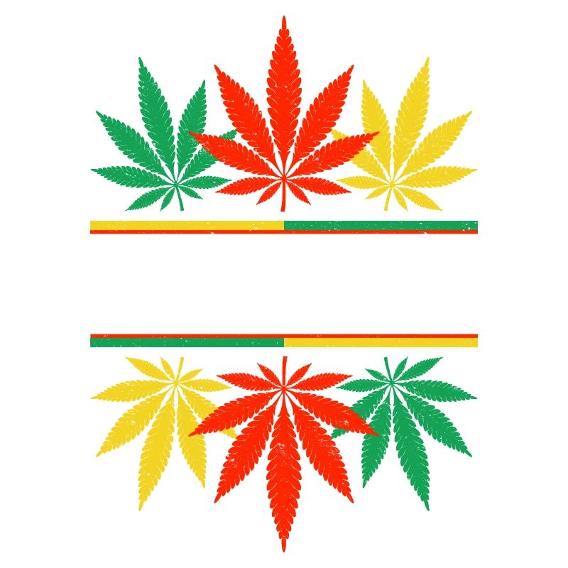 Vibrant Cannabis Leaf Pattern Design