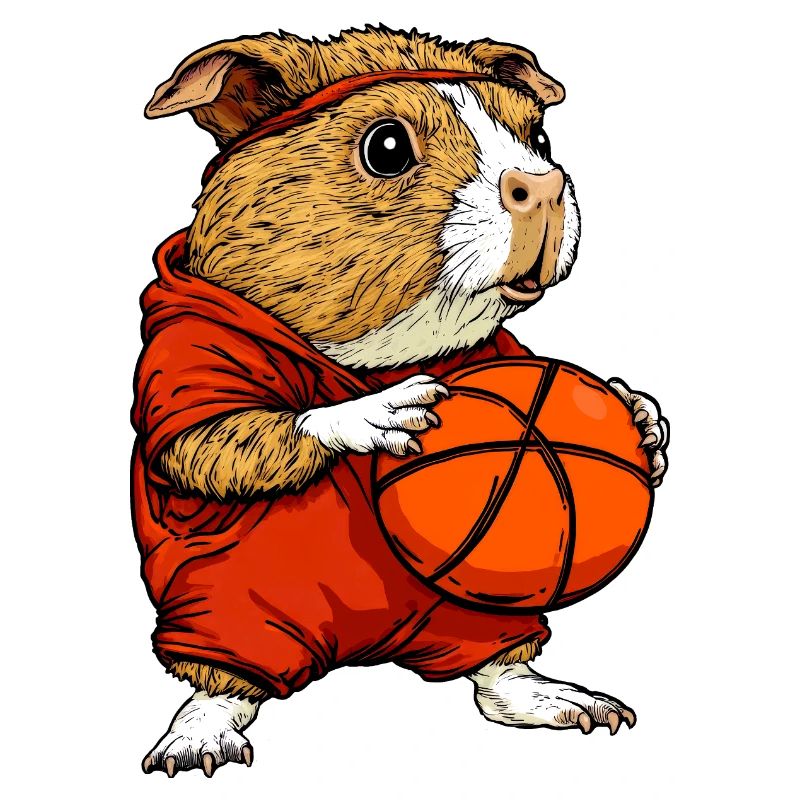 Cochon d’Inde basketteur / basketteur Meersc