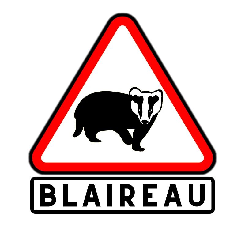 Blaireau Triangle Avertissement