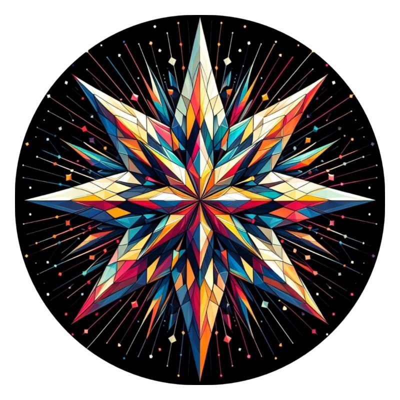 Star Galaxy Mandala Coloré