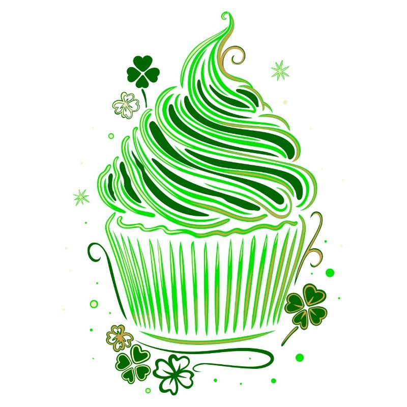 Muffin Cupcake de la Saint-Patrick
