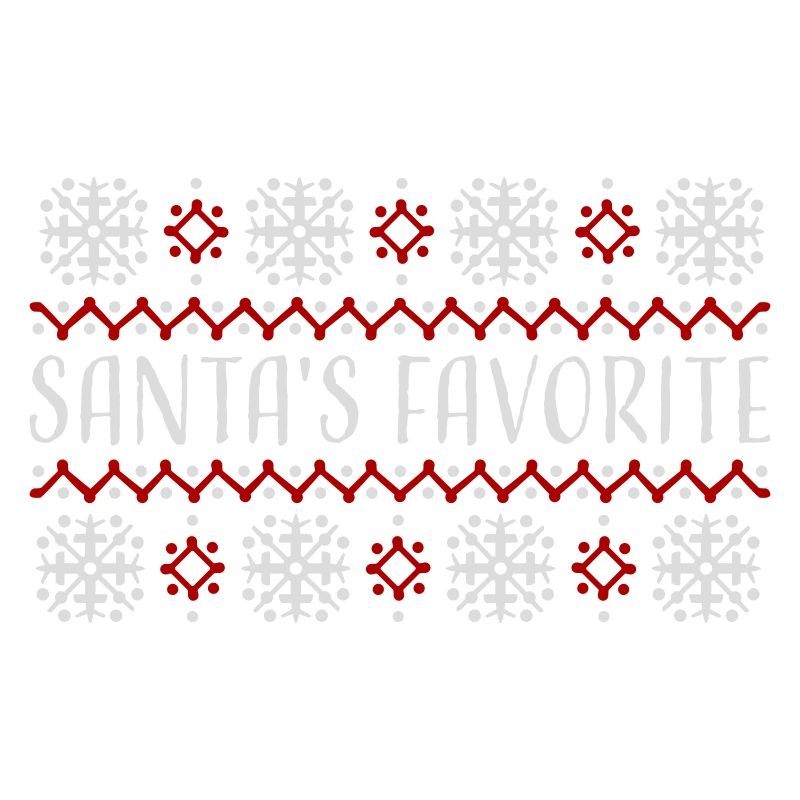 Santa's Favorite Weihnachtspullover Schneeflocken