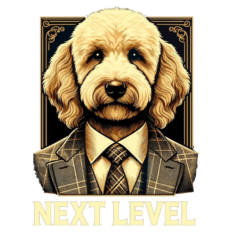 Goldendoodle Hund Next Level Anzug Geschenk
