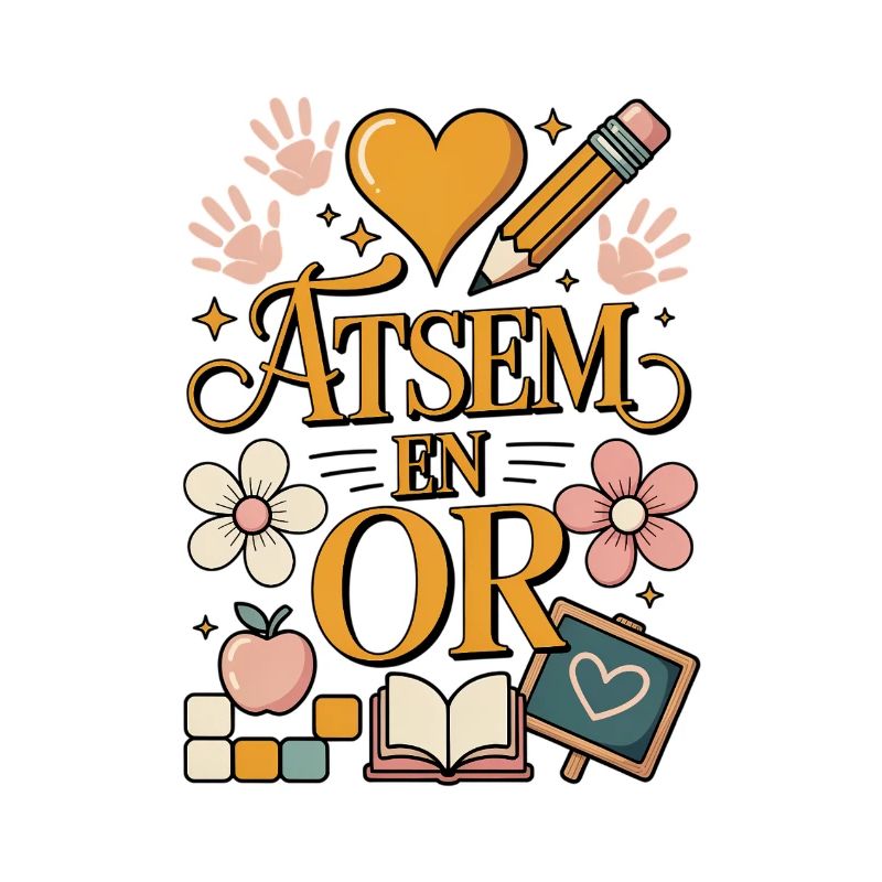 ATSEM En Or / École / Cadeau de fin d’année 