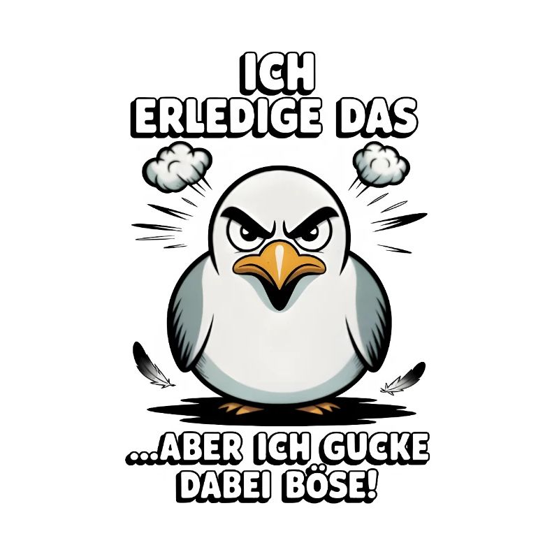 Möwe Seevogel Nen scheiss muss ich