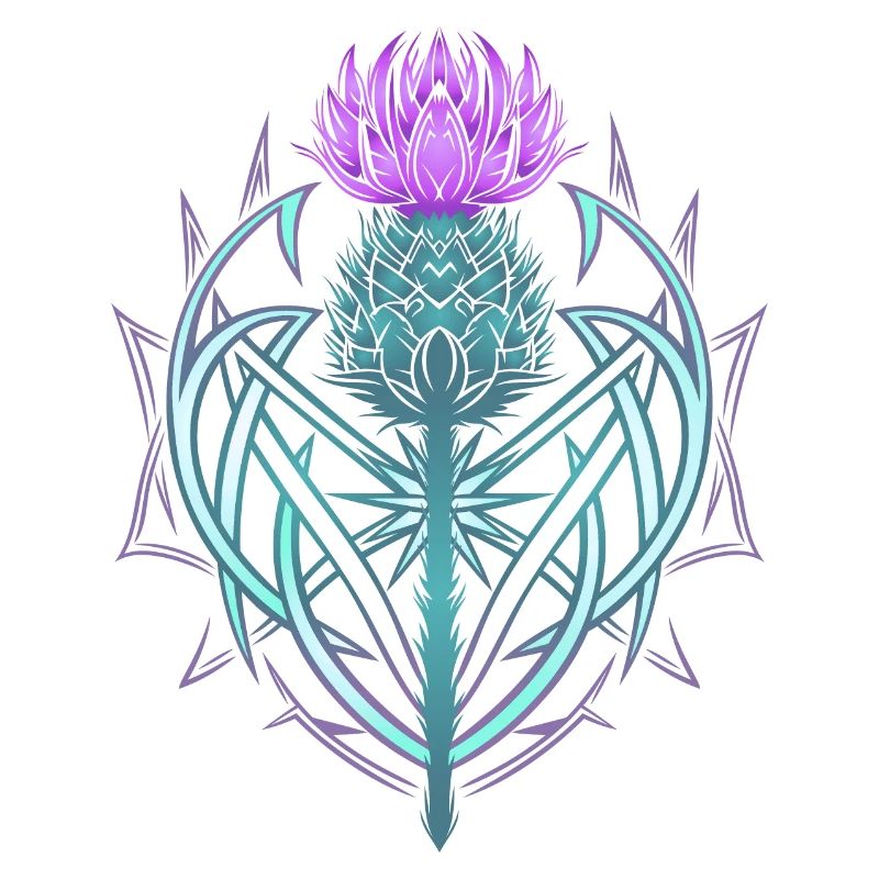 Thistle Shield Celtic Knots Thistle Lover