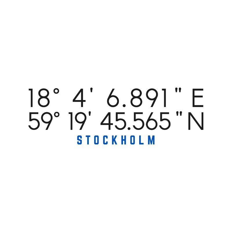 Stockholm Coordinates Chart
