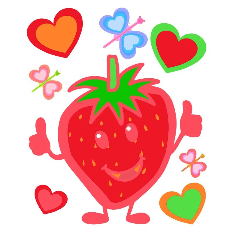 Erdbeere Erdbeer Kinder Kind Sommerzeit