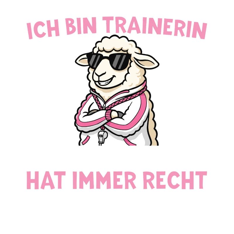 Trainerin hat immer recht - Schaf mit Pfeife