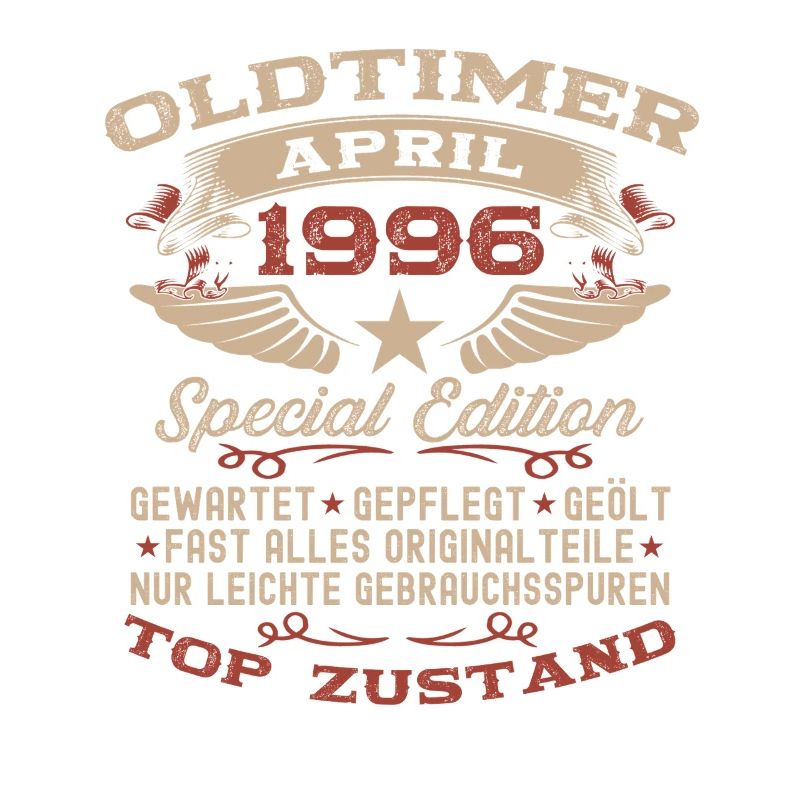 30. Geburtstag Geschenk Mann Oldtimer April 1996