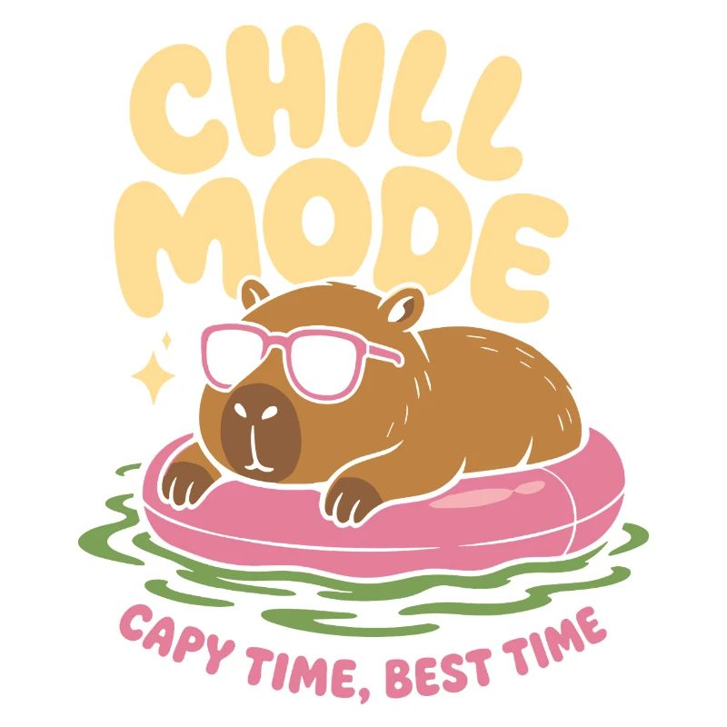 Chill Mode Capybara No Rush