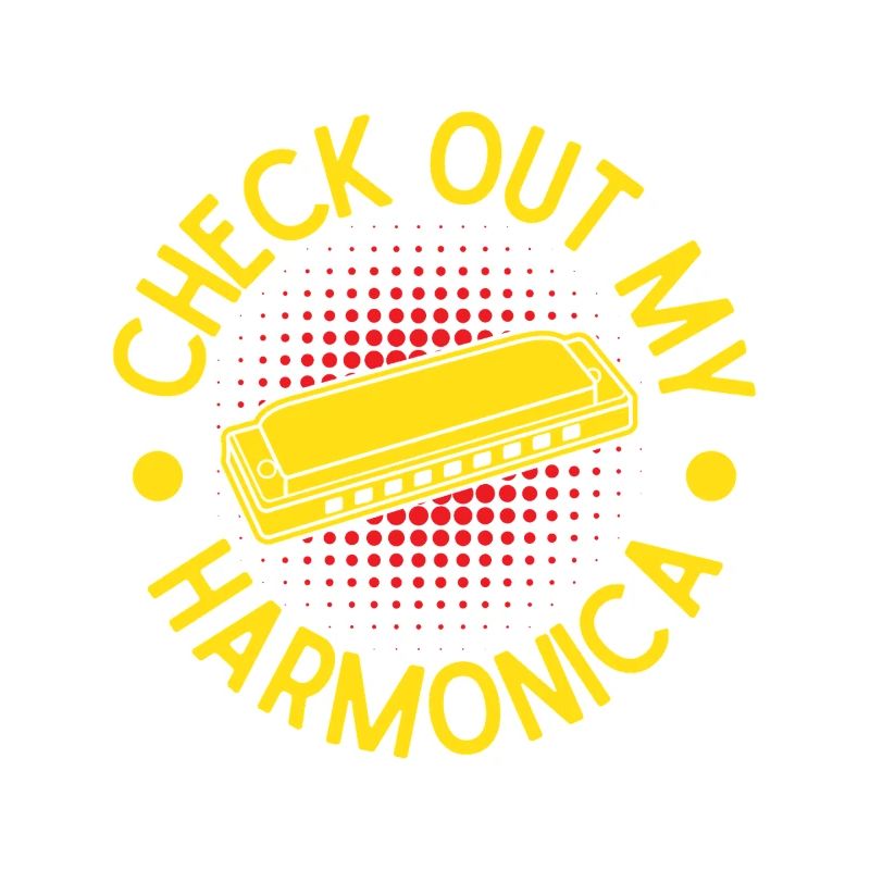 Joueur d’harmonica drôle, regarde mon harmonica