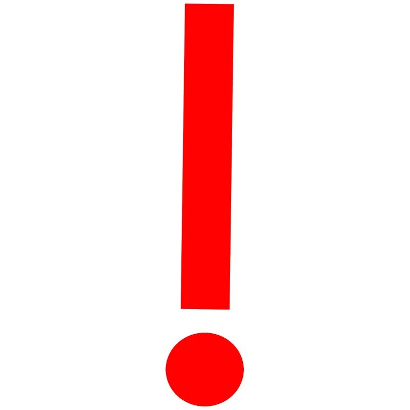 Red exclamation mark, template, pattern