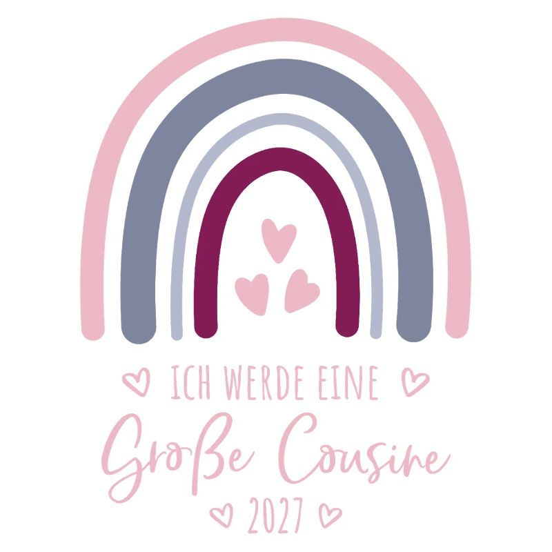 Ich werde eine Große Cousine 2027 Regenbogen 