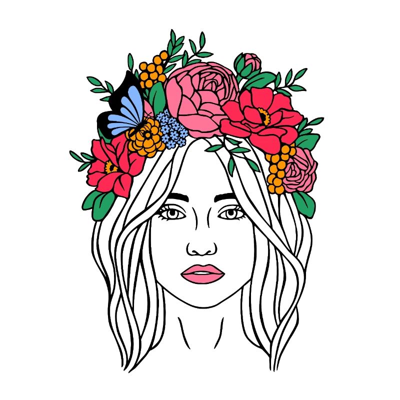 Boho Blumenfrau