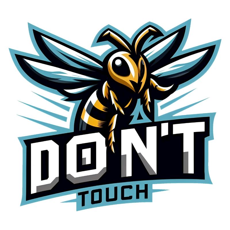 Gaming Logo Aggressive Bee Don't Touch