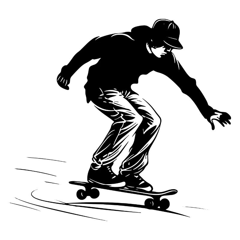 Skateboard Junge Grafik